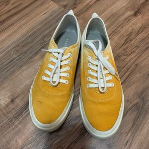 EVERLANE 'The Forever Sneaker' Yellow Dip-Dye Ombre Size 8.5